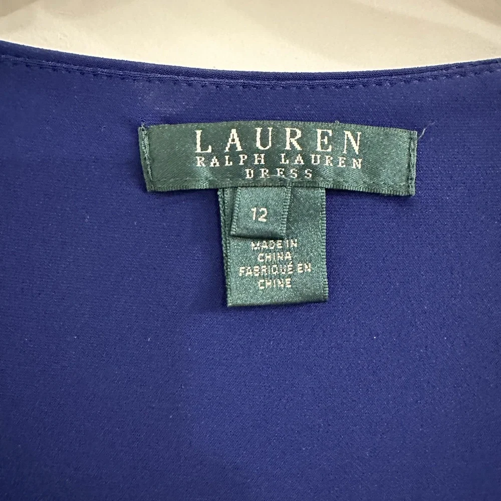 Ralph Lauren Deep Blue Long Sleeve Dress - Picture 2 of 4